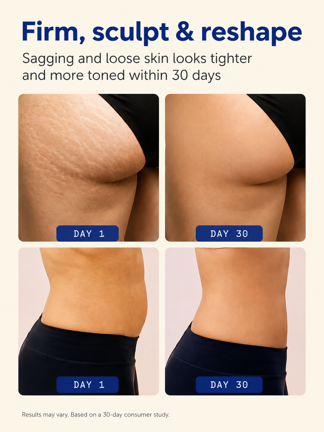 Firming Gold Gel | Warming Body Gel for Thighs, Belly & Arms