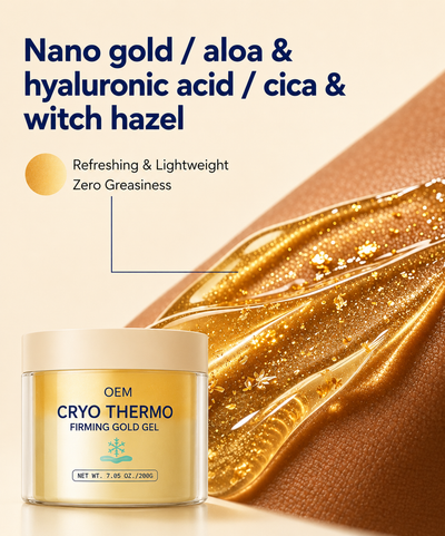 Firming Gold Gel | Warming Body Gel for Thighs, Belly & Arms