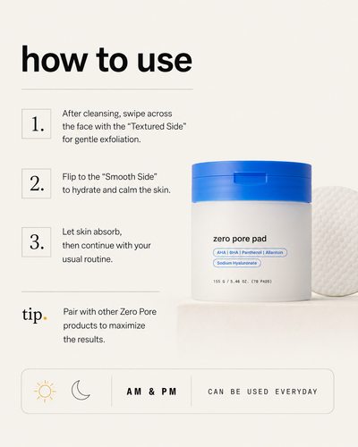 Zero Pore Pads 2.0 — AHA + BHA Exfoliating Toner Pads (70 Pads)